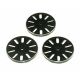 TXC-081-BK TREX 600/700 Push-Pull Servo Wheel Set - JR Black