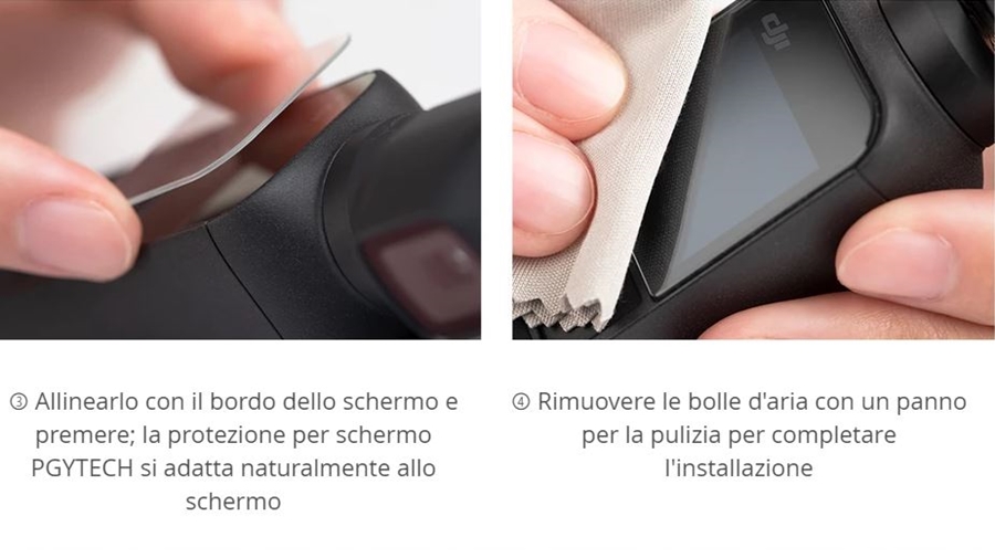 PROTEGGI SCHERMO PGYTECH per OSMO Pocket