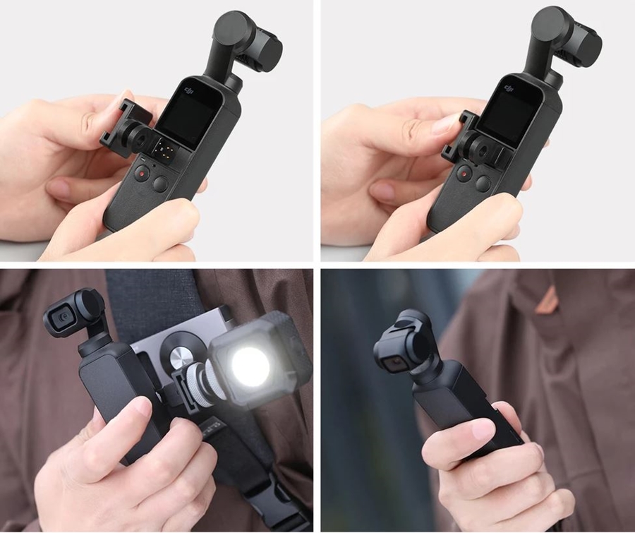 Staffa di fissaggio universale PGYTECH con slot laterale per OSMO Pocket