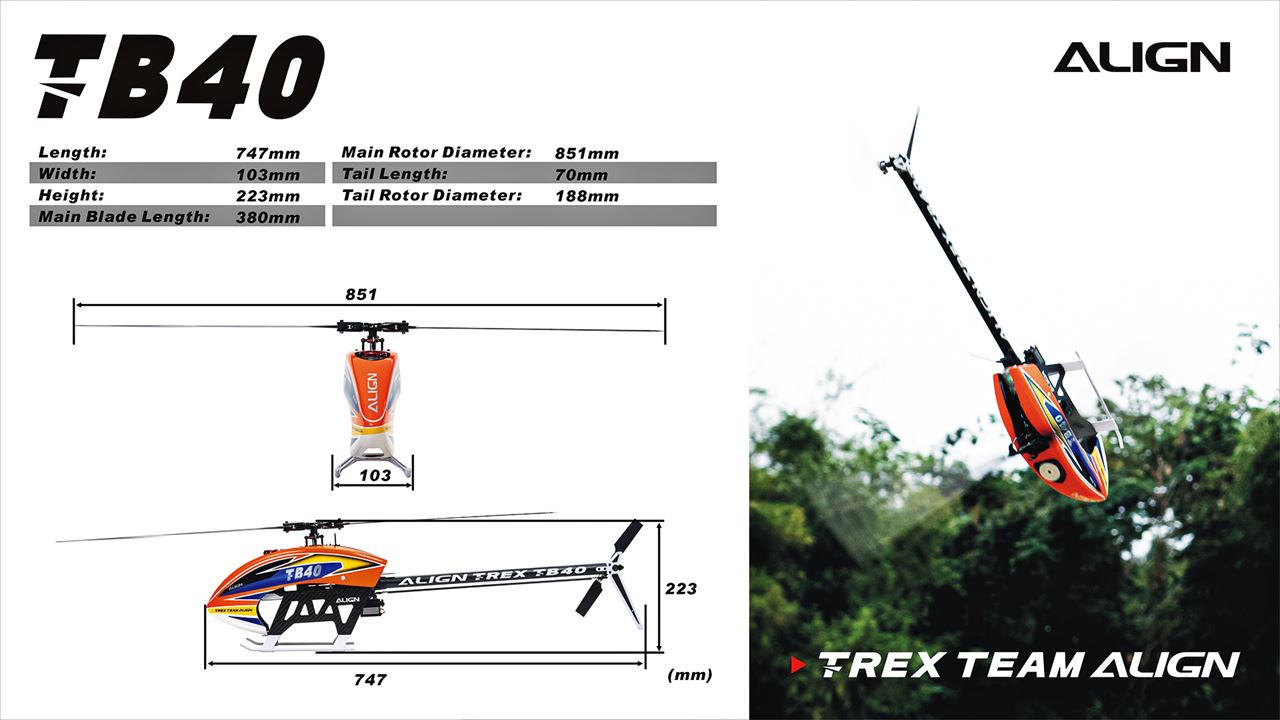 Align T-Rex TB40