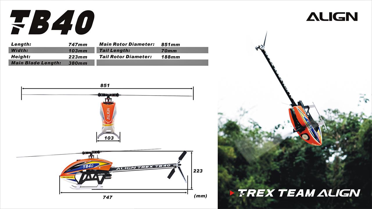 Align T-Rex TB40