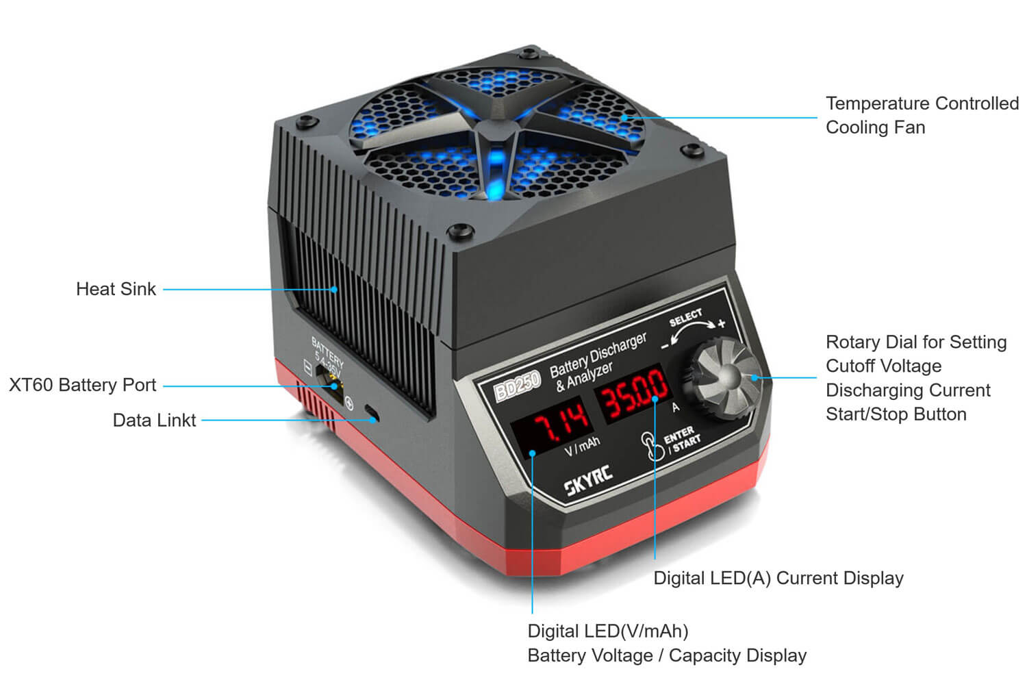 SkyRC BD250 Battery Discharger Analyzer